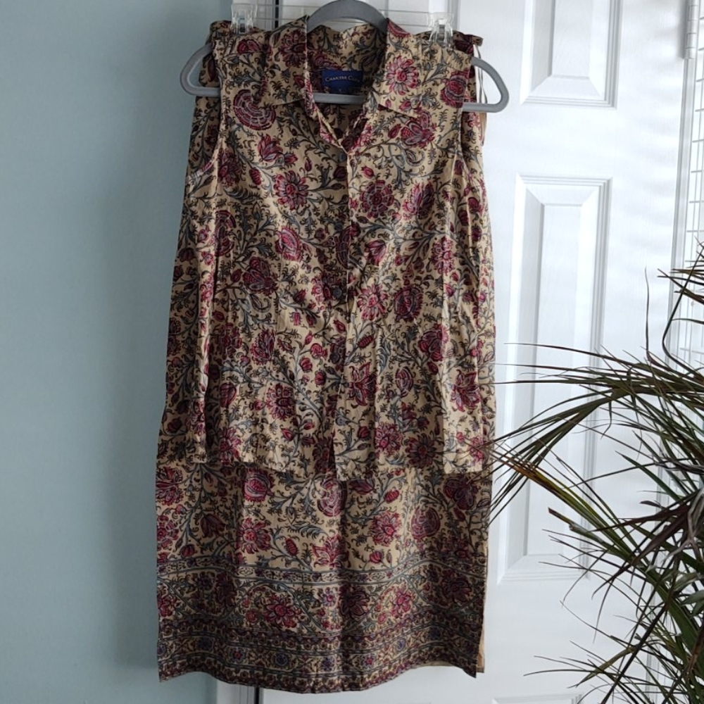 Charter Club summer long skirt and sleeveless top
